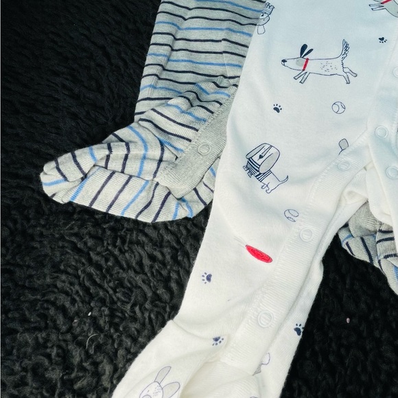 Boys Footed PJ’S | 2 Pack | Size 0~3 months - Picture 4 of 6